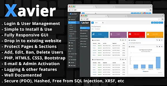 Xavier - PHP Login Script & User Management Admin Panel