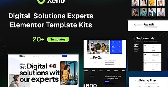 Xeno - Digital Solutions Experts Elementor Template Kits