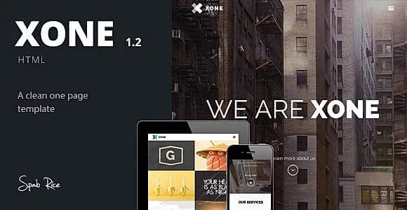 Xone - Clean One Page Template