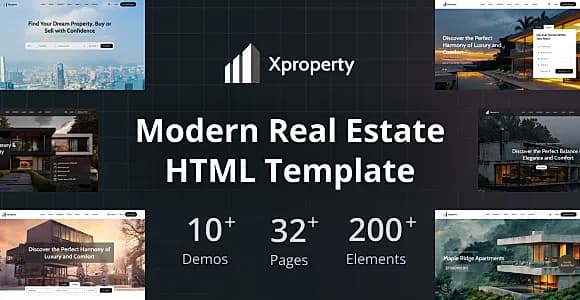 Xproperty - Modern Property Listing & Real Estate HTML Template