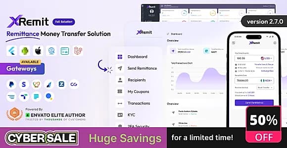 XRemit - Remittance Money Transfer Full Solution