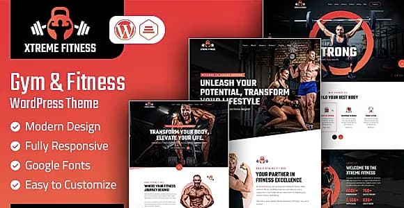 XtremeFitness Theme WordPress Theme
