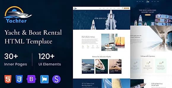 Yachter - Yacht and Boat Travel & Rental HTML Template