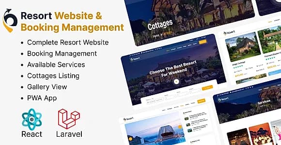 Yesort - PWA Resort Website & Booking Management Web Application