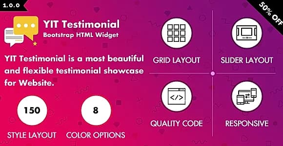 YIT Testimonial - Multiple Colors & Styles