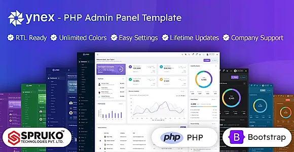 Ynex - Bootstrap PHP Admin Panel Template