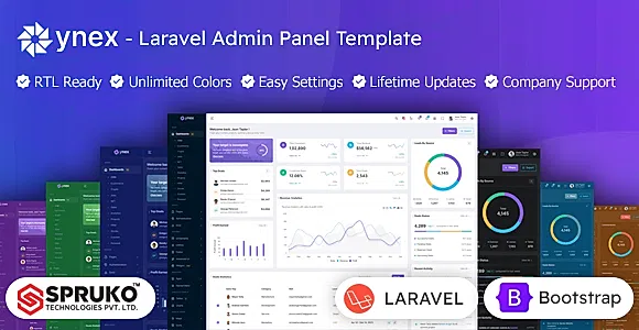 Ynex - Laravel Admin Panel Template