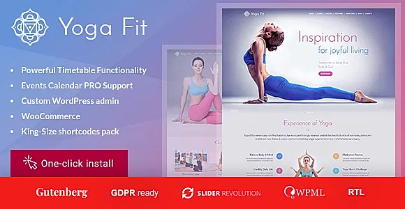 Yoga Fit WordPress Theme