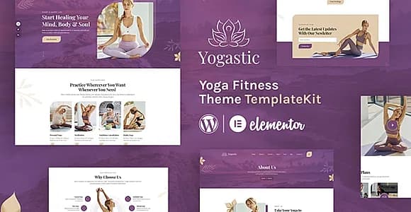 Yogastic | Yoga & Fitness Elementor Template Kit