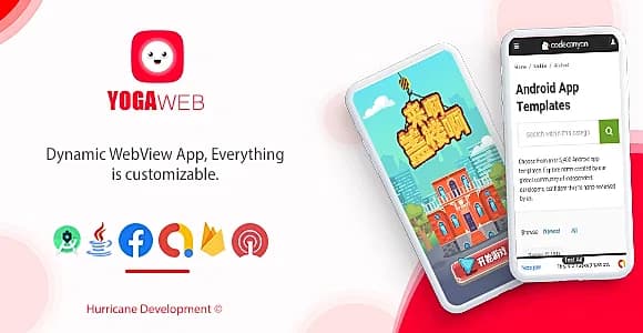YOGAweb v2 - Android WebView Template