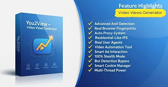 You2View – Automated Video View Generation Bot