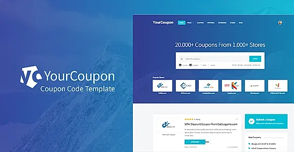 YourCoupon | Coupon Code, Discount, Deal Responsive Site Template