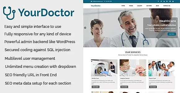 Yourdoctor - Medical and Doctor Website CMS