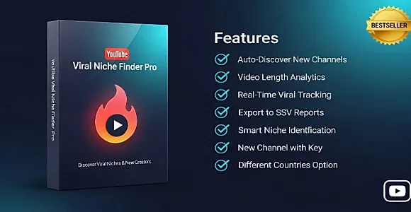 YouTube Viral Niche Finder Pro - Help to Find Your Channel Niche In Seconds