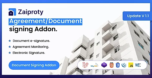 Zaiproty - Agreement/Document signing Addon.