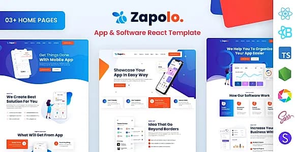 Zapolo - Agency App & Software React Template