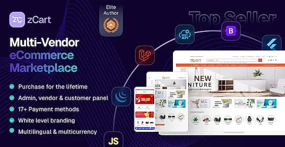 zCart Multi-Vendor eCommerce Marketplace
