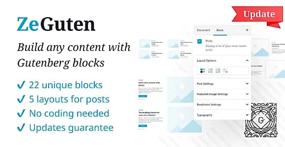 ZeGuten for Gutenberg WordPress Plugin