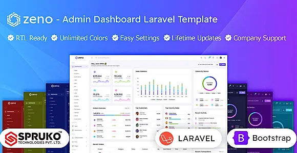 Zeno - Admin Dashboard Laravel Bootstrap Template