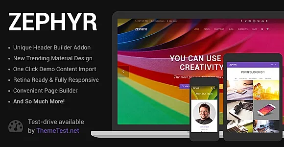 Zephyr WordPress Theme