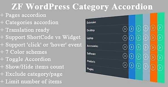 ZF WordPress Category Accordion WordPress Plugin