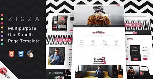 Zigza - Multipurpose Page Template