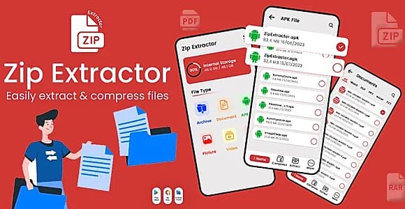 Zip Extractor - Zip Unzip Files - Files Manager - Rar Maker - Compressed Zip - Manipulate Files