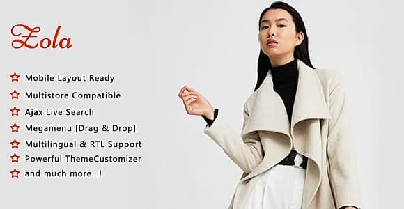 Zola - Minimalist Fashion Shop PrestaShop Theme