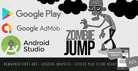 Zombie Jump - Android Studio - BuildBox - AdMob Ads Reward Video