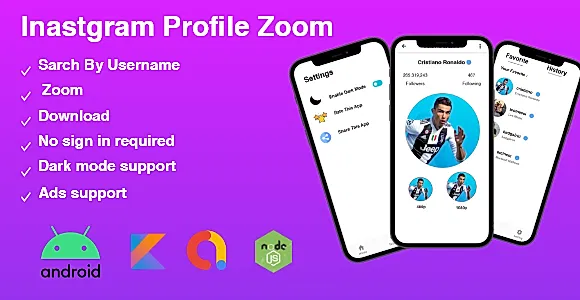 Zoom and download any Instagram profile picture to see it in full size