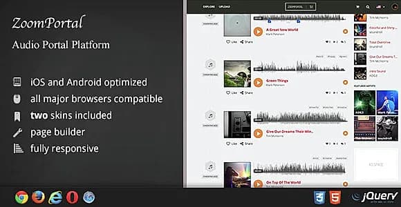 ZoomPortal - Audio Portal and Song Sharing Platform