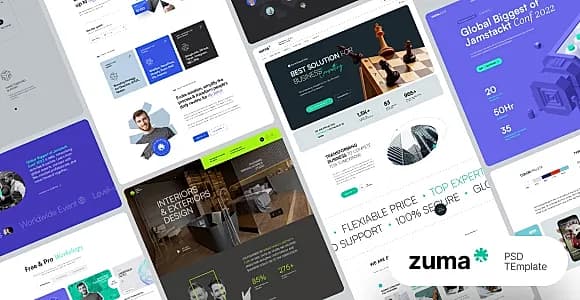 Zuma - Creative & Multipurpose PSD Template