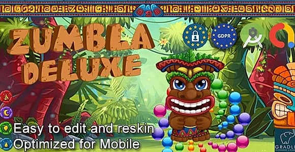 Zumbla Deluxe (Admob + GDPR + Android Studio)