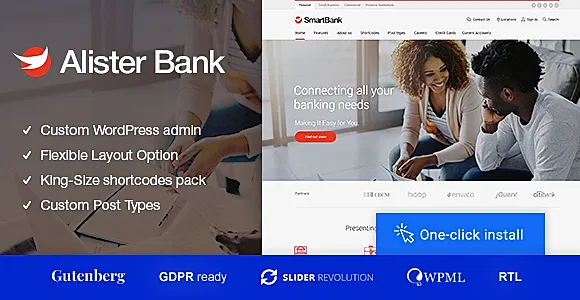 Alister Bank WordPress Theme