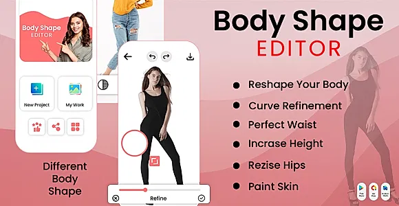 Perfect Body Shape Editor - Body Shape Editor - AI Face - Makeup Editor - Skin Color Editor