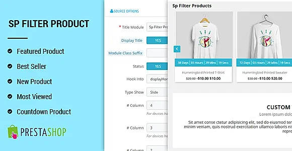 SP Filter Product - Advanced Filters PrestaShop 1.7 Module